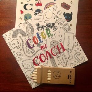 Coach Coloring Book “Color me Coach” with Pencils and Stickers